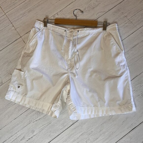 Lauren Ralph Lauren Shorts Size 16 White 100% Cotton US67/RL Marine Supply Co. - Picture 3 of 14